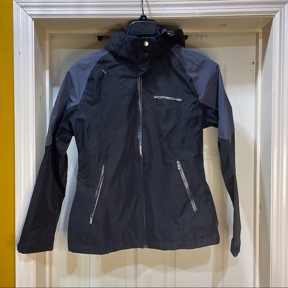 Black Porsche Rain Jacket